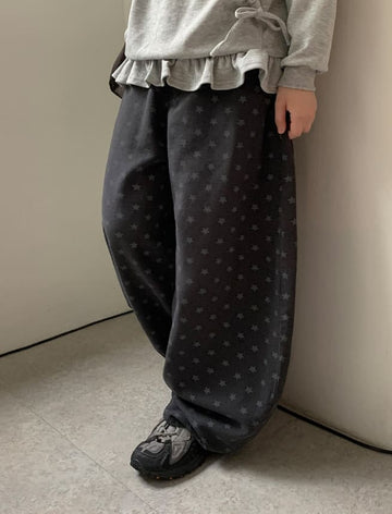 Felmo Star Cotton Balloon Wide Pants